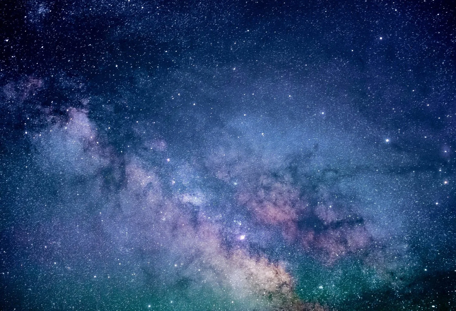 Starry night sky with the Milky Way
