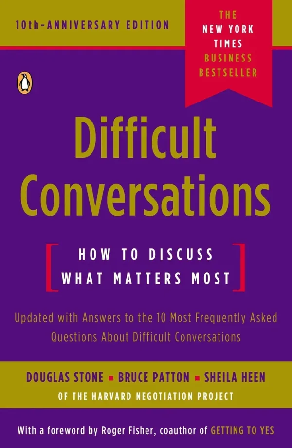 Cover of Difficult Conversations by Douglas stone, Bruce Patton, Sheila Heen