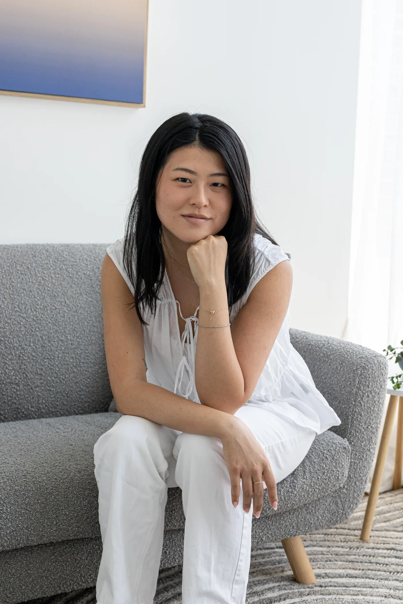A person sitting in quiet contemplation
